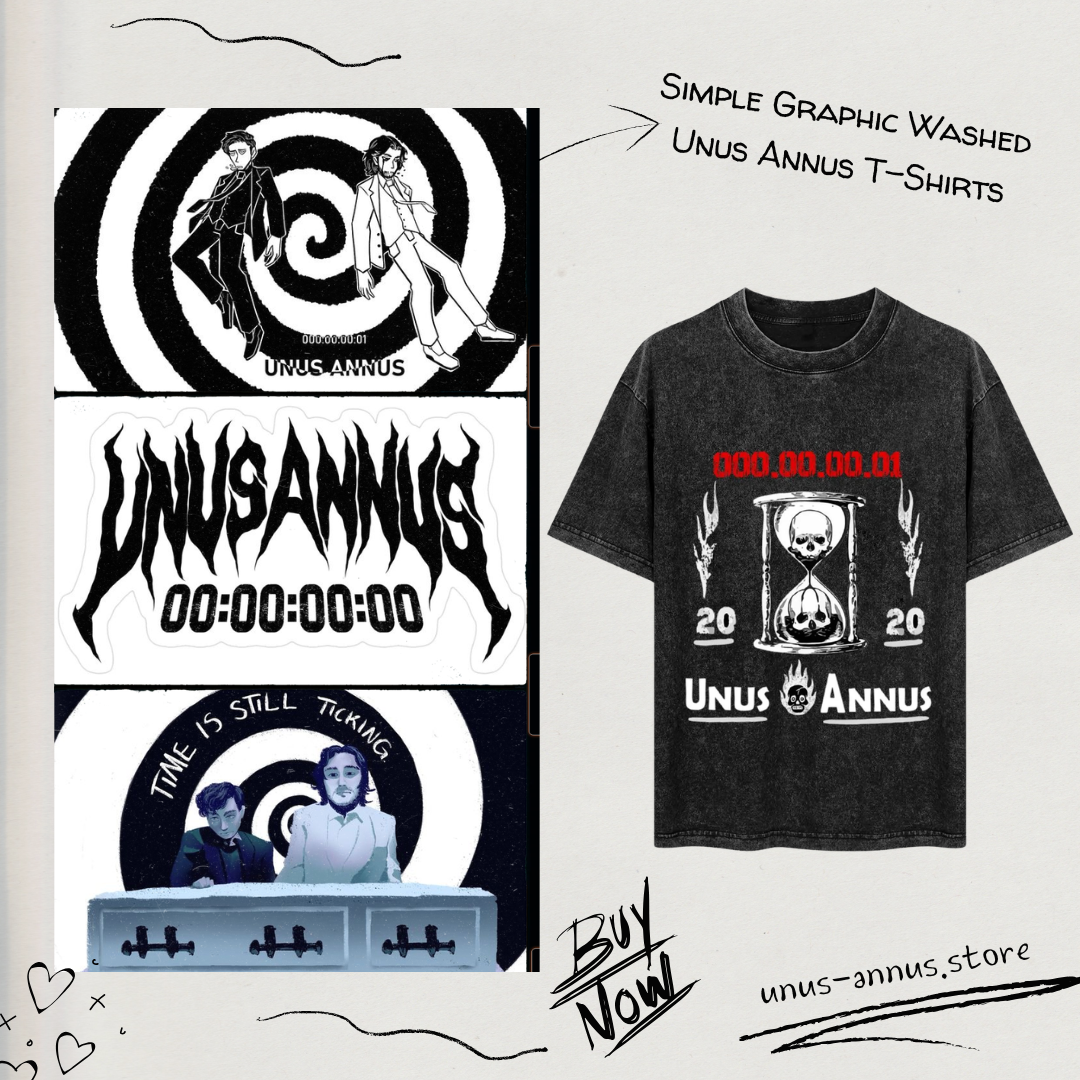 Simple Graphic PTTT2404 Washed Unus Annus T-Shirts